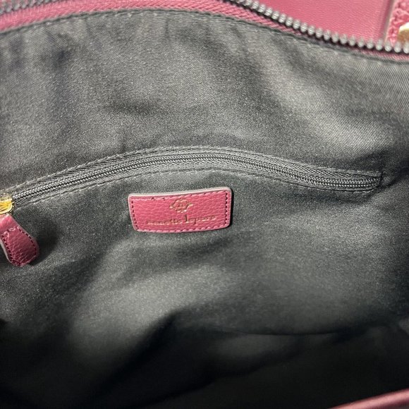 Nanette Lepore Burgundy Arriss Triple Section Shoulder Tote Bag Women Handbags - Picture 9 of 16